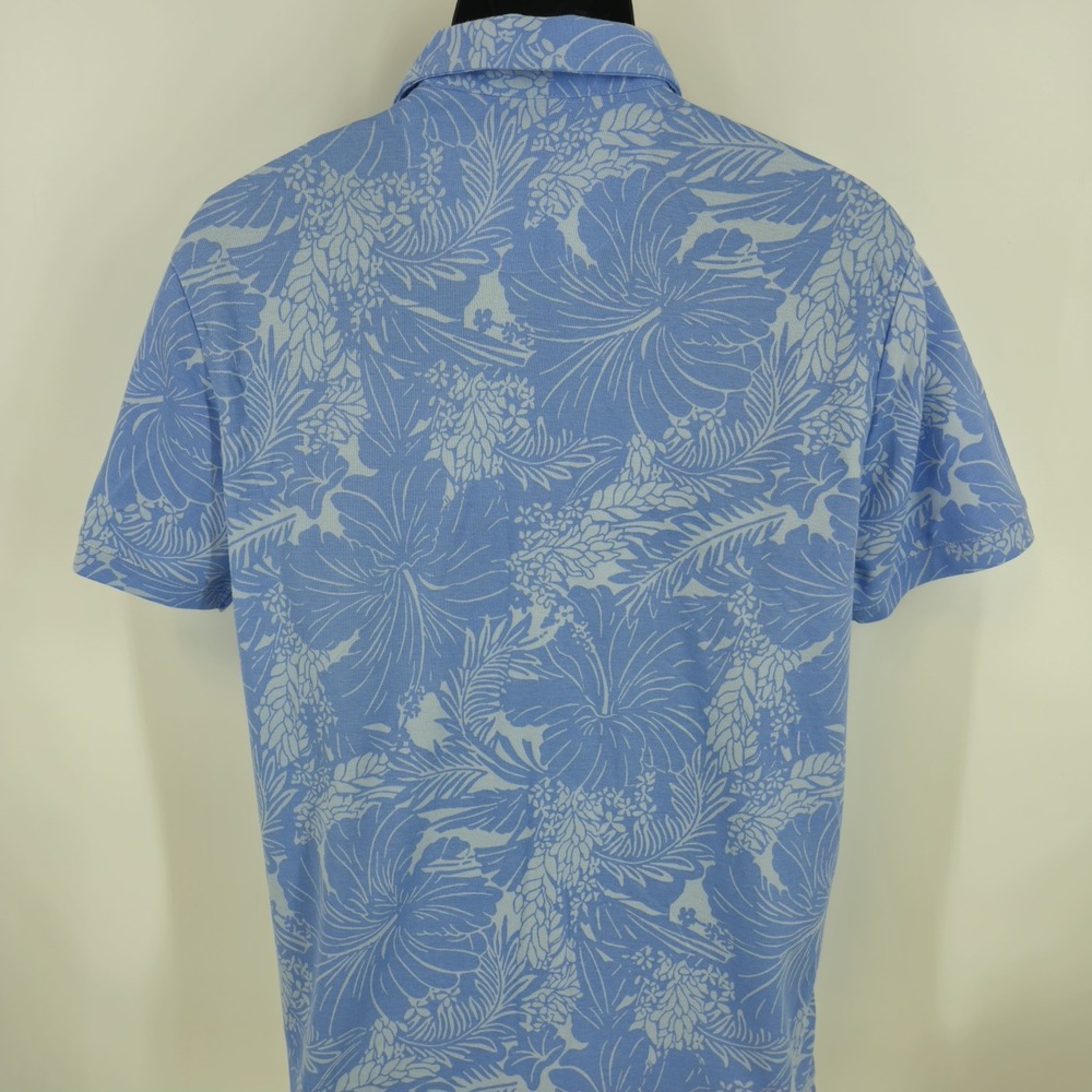 Tommy Bahama Men's Size Small Big Sky Blue Polo Luxury Travel Vacation Beach - Picture 4 of 8